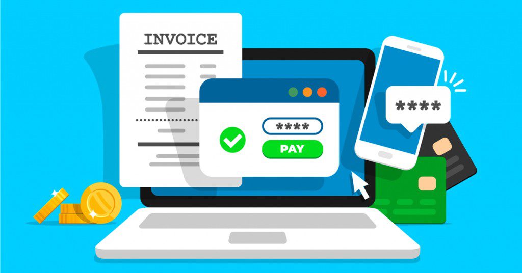 billing and invoicing through laptop