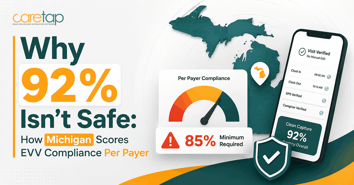 caretap evv michigan blog banner image